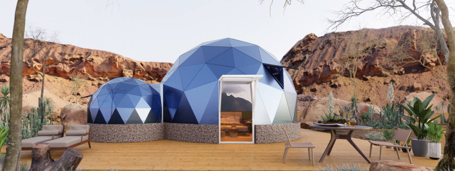 穆棱市球形智能光伏玻璃星空房